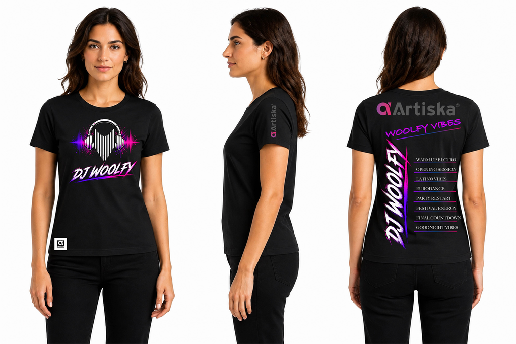 T-SHIRT DJ WOOLFY OVERSIZE UNISEXE