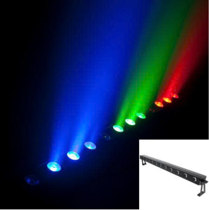 Barre LED RGB – 12 × 3 W